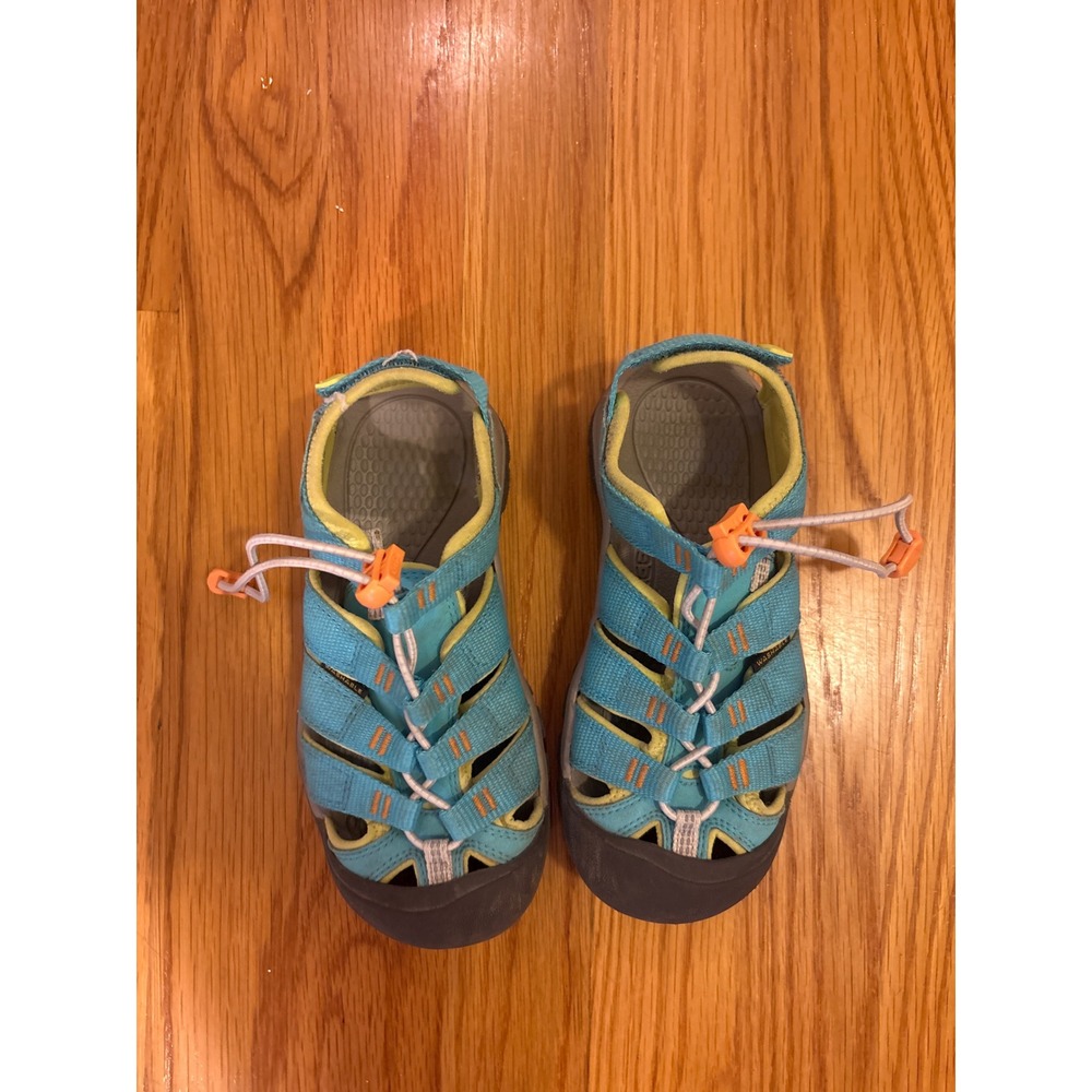 Keen Newport H2 Kids Sport Sandals Blue Lime Green Orange Size 13 US Youth